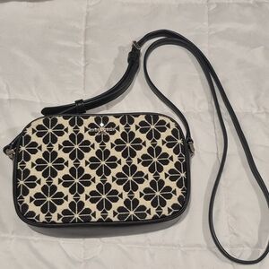 kate spade Black & Cream Floral Crossbody